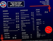 Big R's Hogs Dogs menu