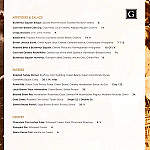 Greystone Public House menu