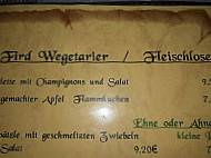 Grüner Baum menu