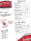 J J Rubys menu