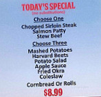 Sherrill's Pioneer menu