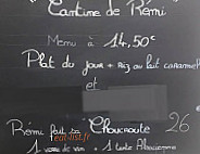 Chez Rémi menu