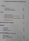 Les Ramandes menu