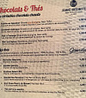 La Fruitière menu