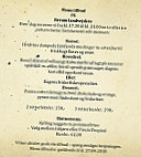 Breum Landevejskro menu