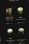 Sushi Shop menu