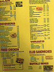 Thomas's Pizza Subs menu