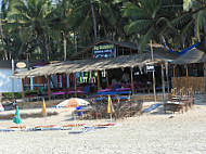 Big bamboo bar and restaurant outside