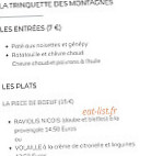 La Trinquette menu