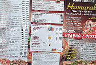 Avanti Döner/pizzeria menu