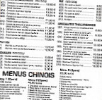 Amitié menu