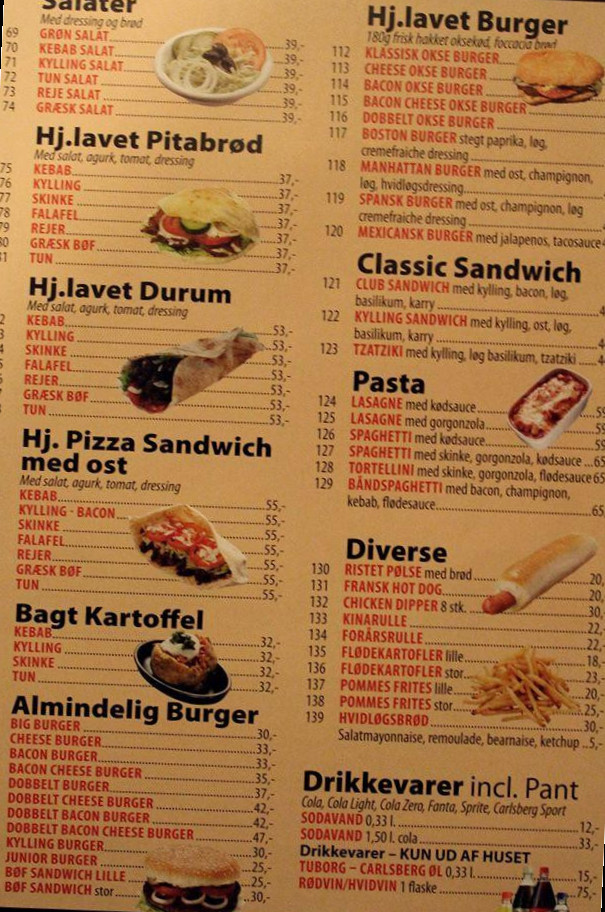 Marmaris Pizza Kylling Menu