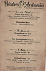 Bistro D'antonio menu