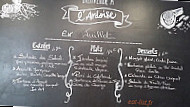 L'ardoise menu