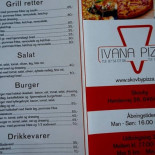 Ivana Pizza Menu
