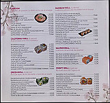 Miss Sushi menu