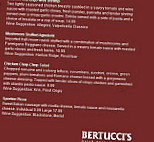 Bertucci's Brick Oven menu