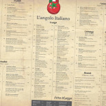 L'angolo Italiano Menu
