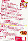 Pizzaino menu