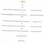 L Atelier Yssoirien menu