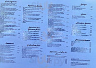 Restaurant Rose menu