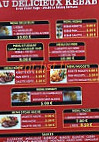 Au Delicieux Kebab menu