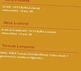 Le Grand Aigle menu