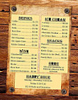 Bucks Grill menu