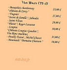 Le Rive Gauche à Beauregard menu