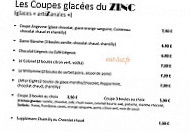 Le Zinc menu