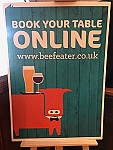 Foxburrow Beefeater menu