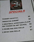 Honey Badger Grill menu