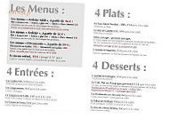 L'Ardoise du Marche menu