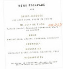 Restaurant du Pont menu