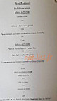 Auberge Du Diefenbach menu