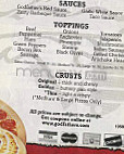 Godfather's Pizza menu