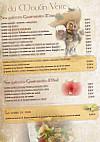 Le Moulin Vert menu