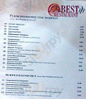 Restaurant Best menu