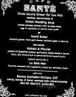 Cafe Sante menu