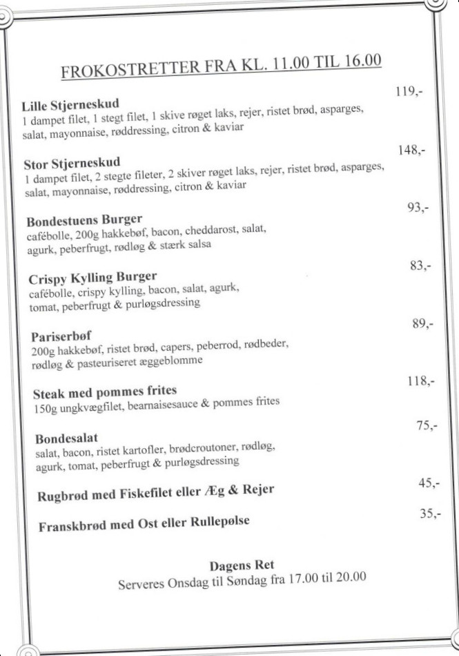 Café Bondestuen Inde