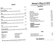 Mama's Pizza Deli menu