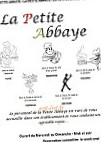 La Petite Abbaye menu