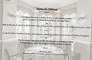 Chateau De La Tour, le menu