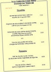 Chez L'ami Fritz menu