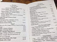 Dinky Diner menu