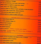 Bistrot du fort menu