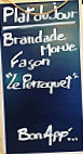 Le Perroquet menu