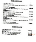 La Traviata menu