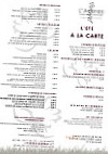 L'aubrac menu