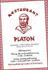 Restaurant Platon menu